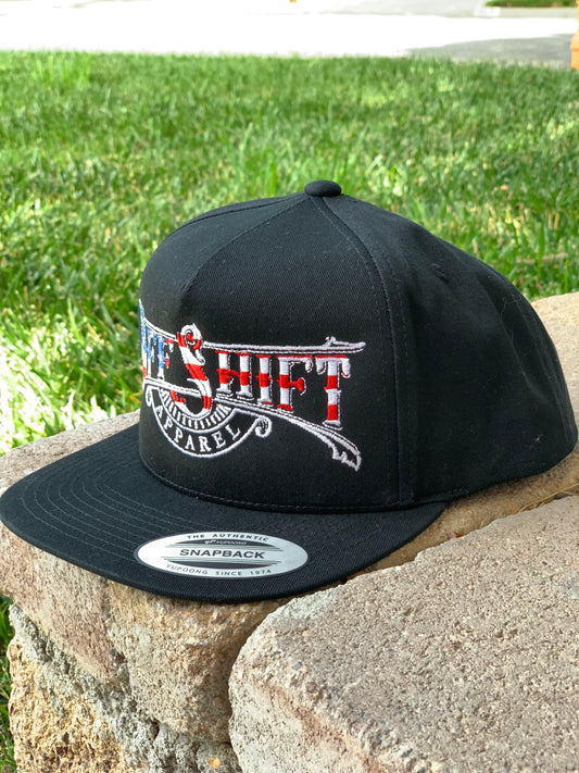 American Flag Off Shift Hat