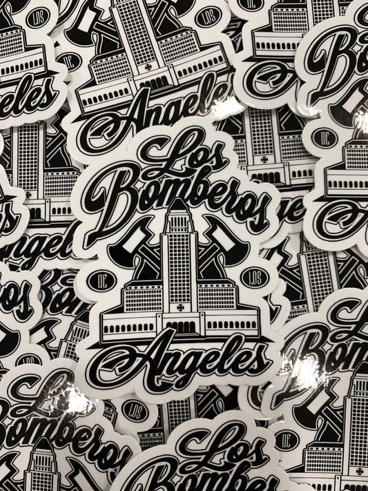 Los Bomberos 4" Sticker