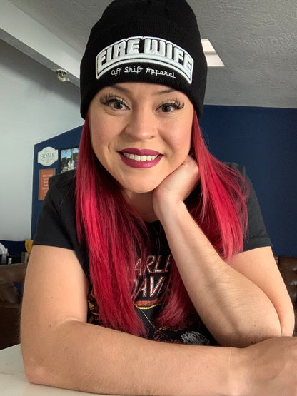 Off Shift Black Fire Wife Beanie