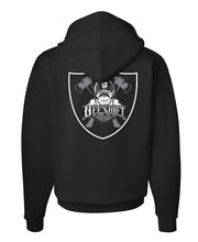 Load image into Gallery viewer, Off Shift Nation Black, White, and Grey Hoodie
