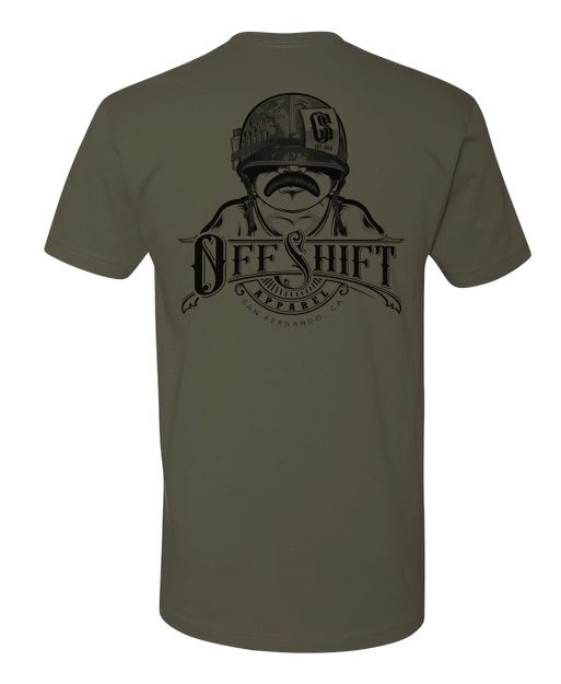 Off Shift Live Free Green and Black Unisex T-shirt