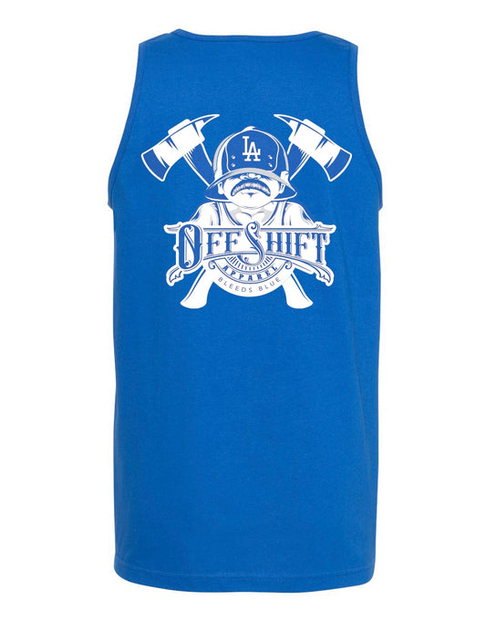 Blue Off Shift LA Bombero Tank Top