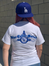 Load image into Gallery viewer, White Blue Collar Society City T-Shirt
