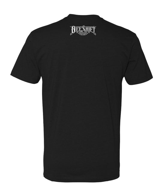 Off Shift Black and White Short Sleeve Viclero T-shirt