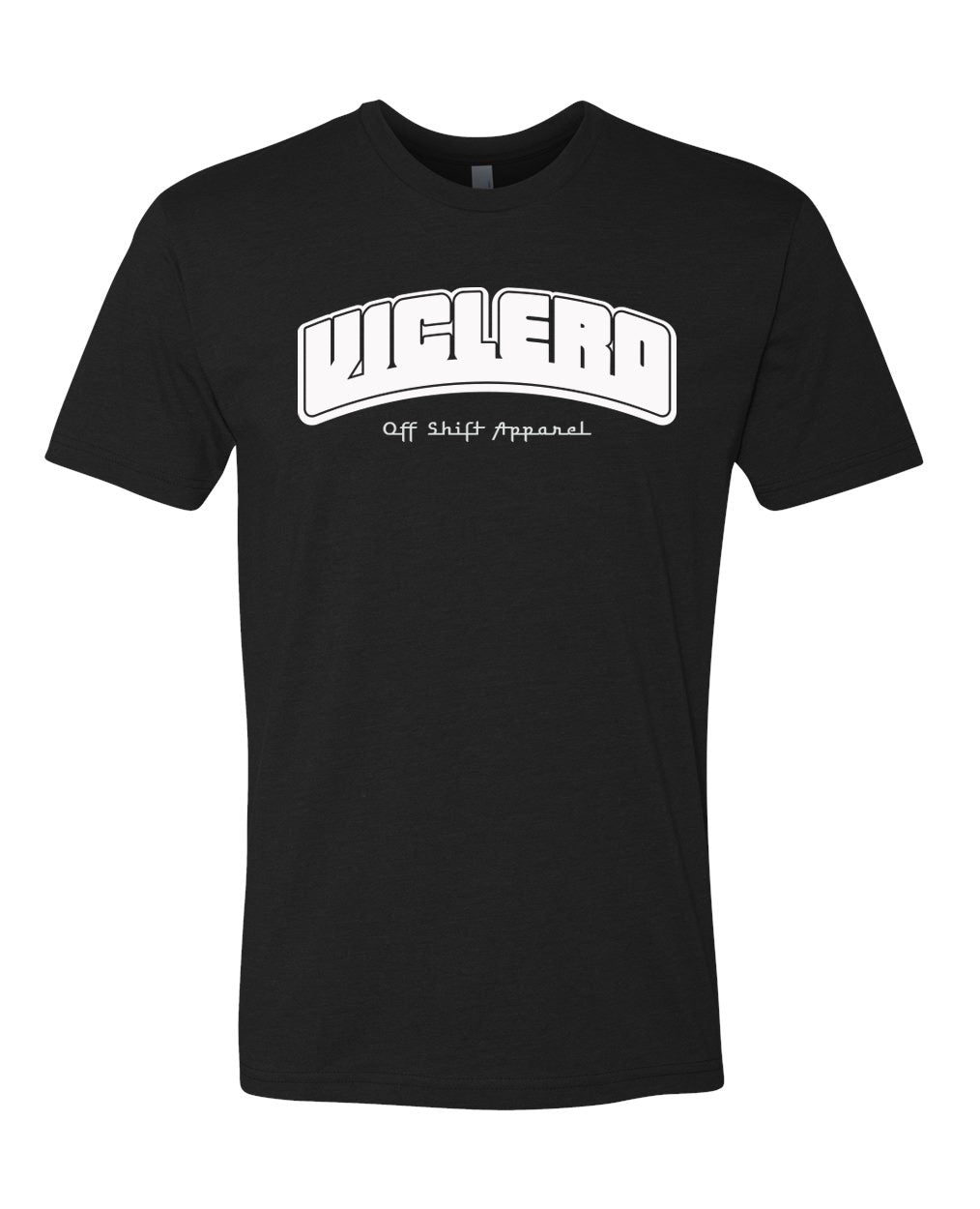 Off Shift Black and White Short Sleeve Viclero T-shirt