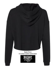 Load image into Gallery viewer, Off Shift Black and White Viclera Cropped Hoodie
