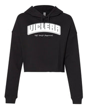 Load image into Gallery viewer, Off Shift Black and White Viclera Cropped Hoodie
