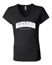 Load image into Gallery viewer, Off Shift Black and White Short Sleeve Viclera V-neck
