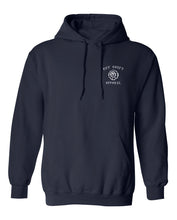 Load image into Gallery viewer, Off Shift Navy and White Praying Hands Hoodie
