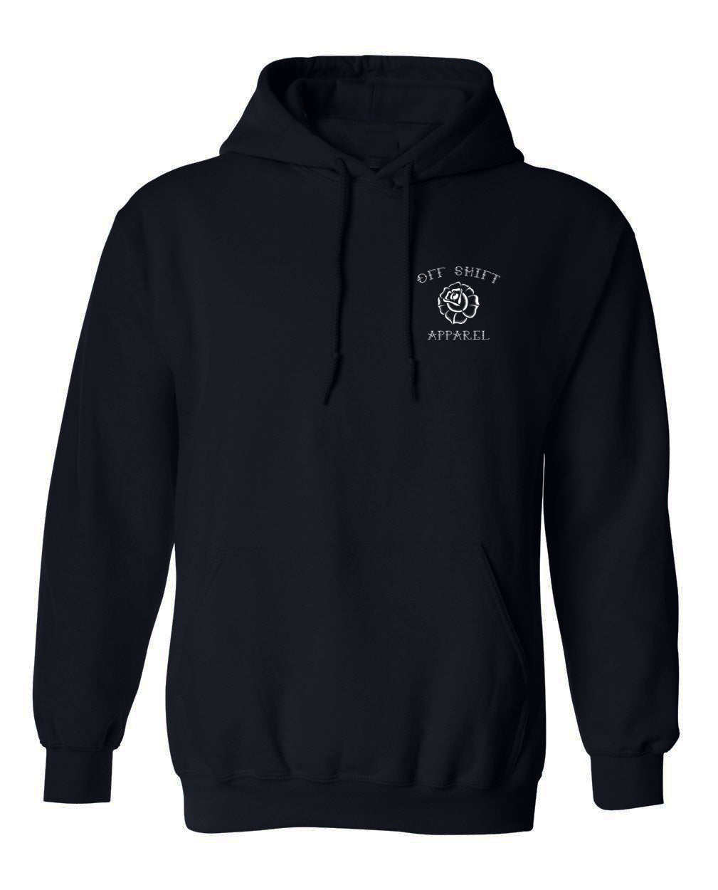 Off Shift Black and White Praying Hands Hoodie