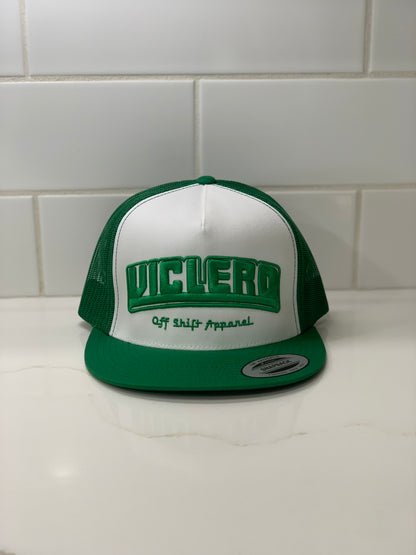 Off Shift Green Viclero Trucker Hat