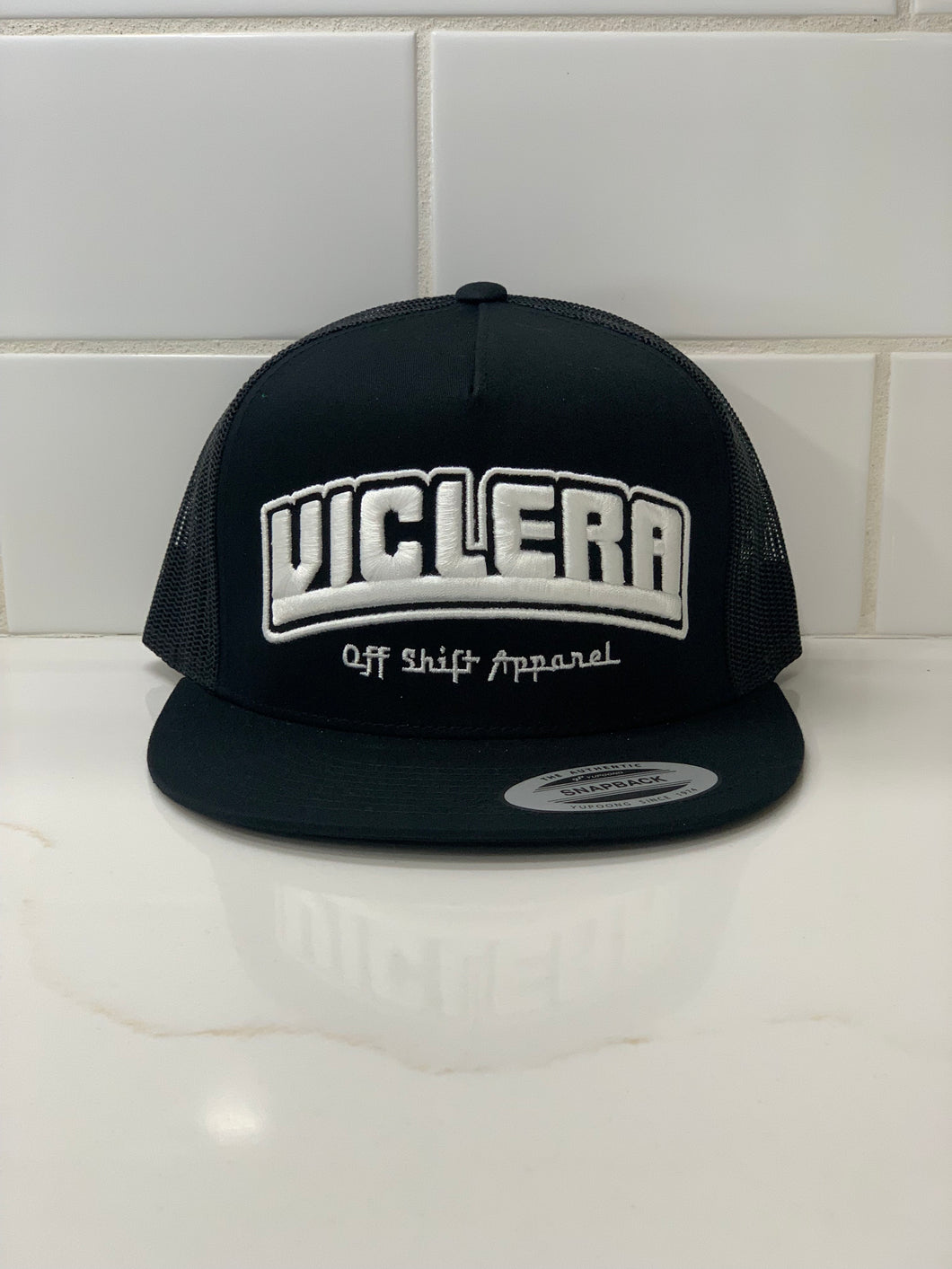 Off Shift Black Viclera Trucker Hat