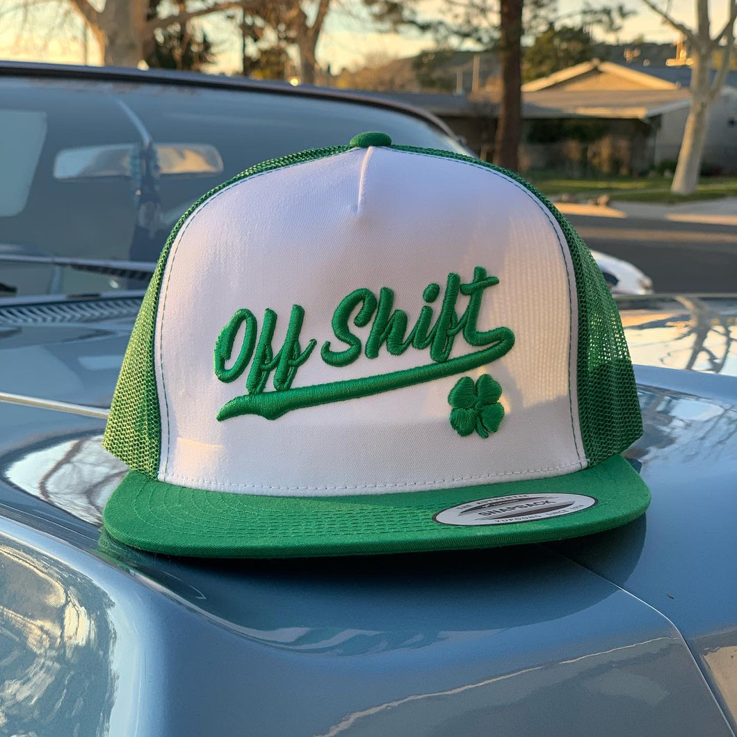 Off Shift Lucky Green Trucker Hat